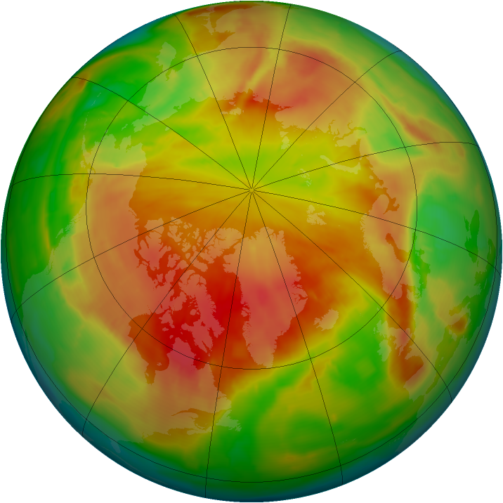 Arctic ozone map for 27 April 2013